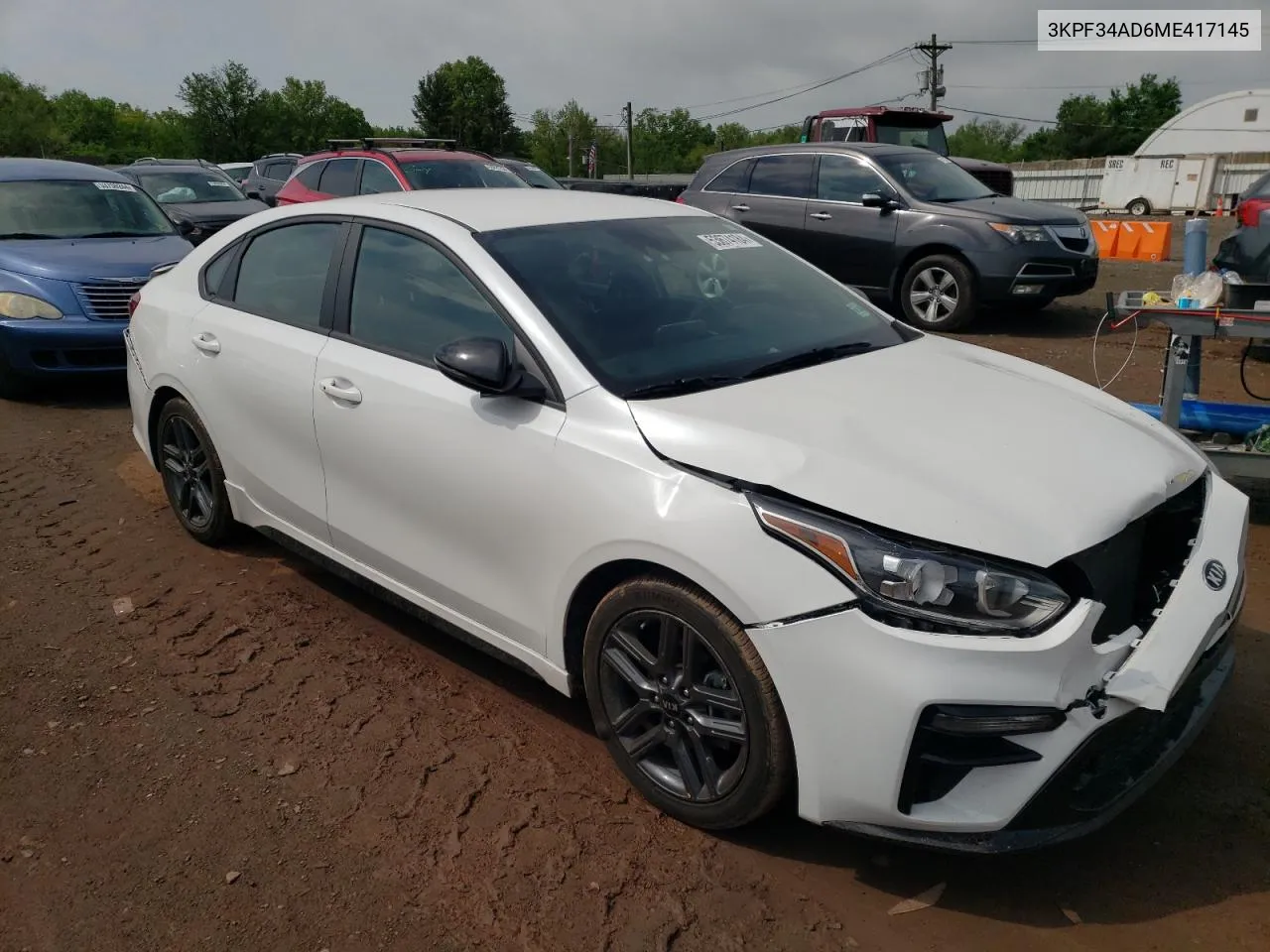 2021 Kia Forte Gt Line VIN: 3KPF34AD6ME417145 Lot: 53674184