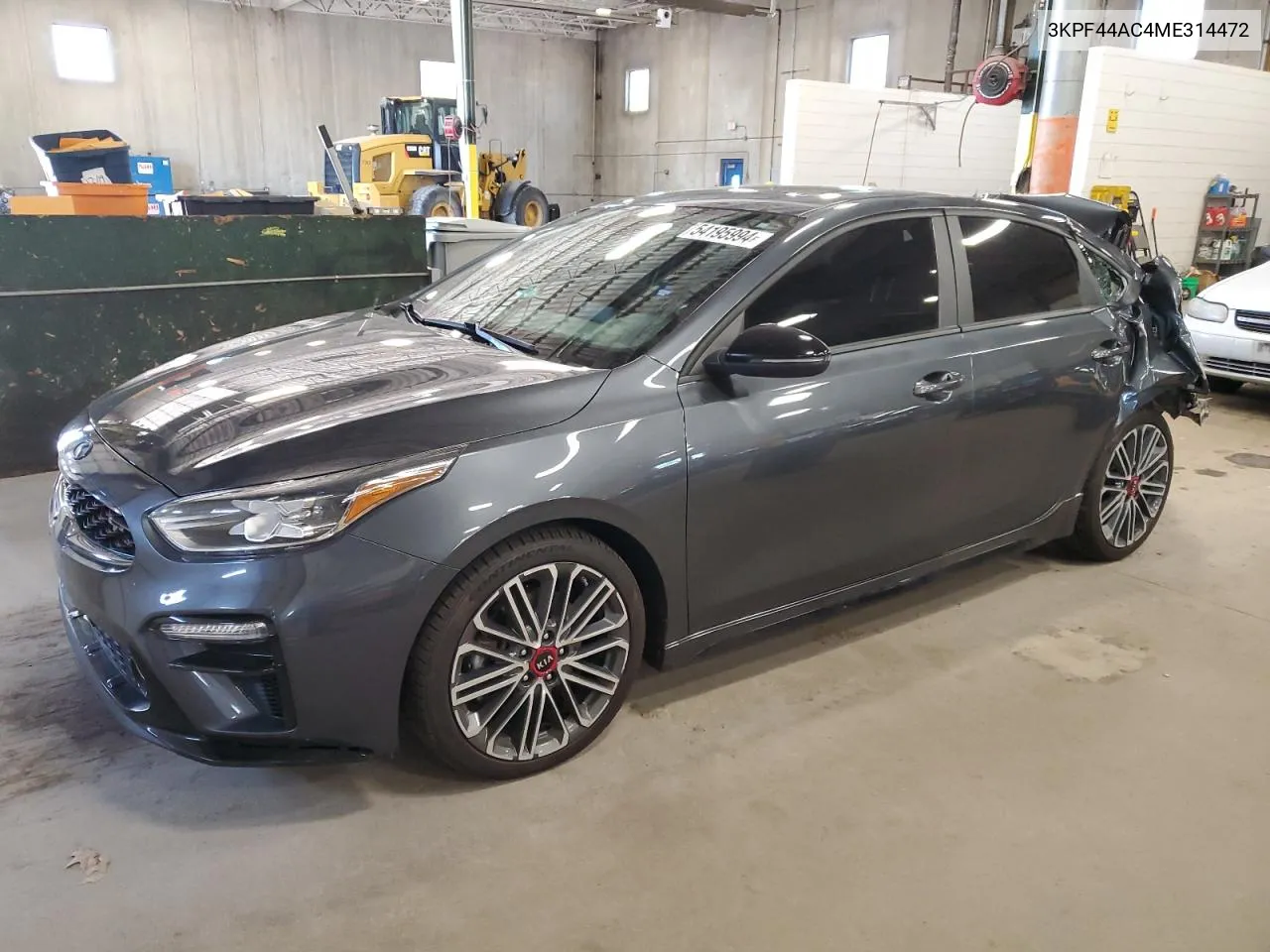 2021 Kia Forte Gt VIN: 3KPF44AC4ME314472 Lot: 54195994