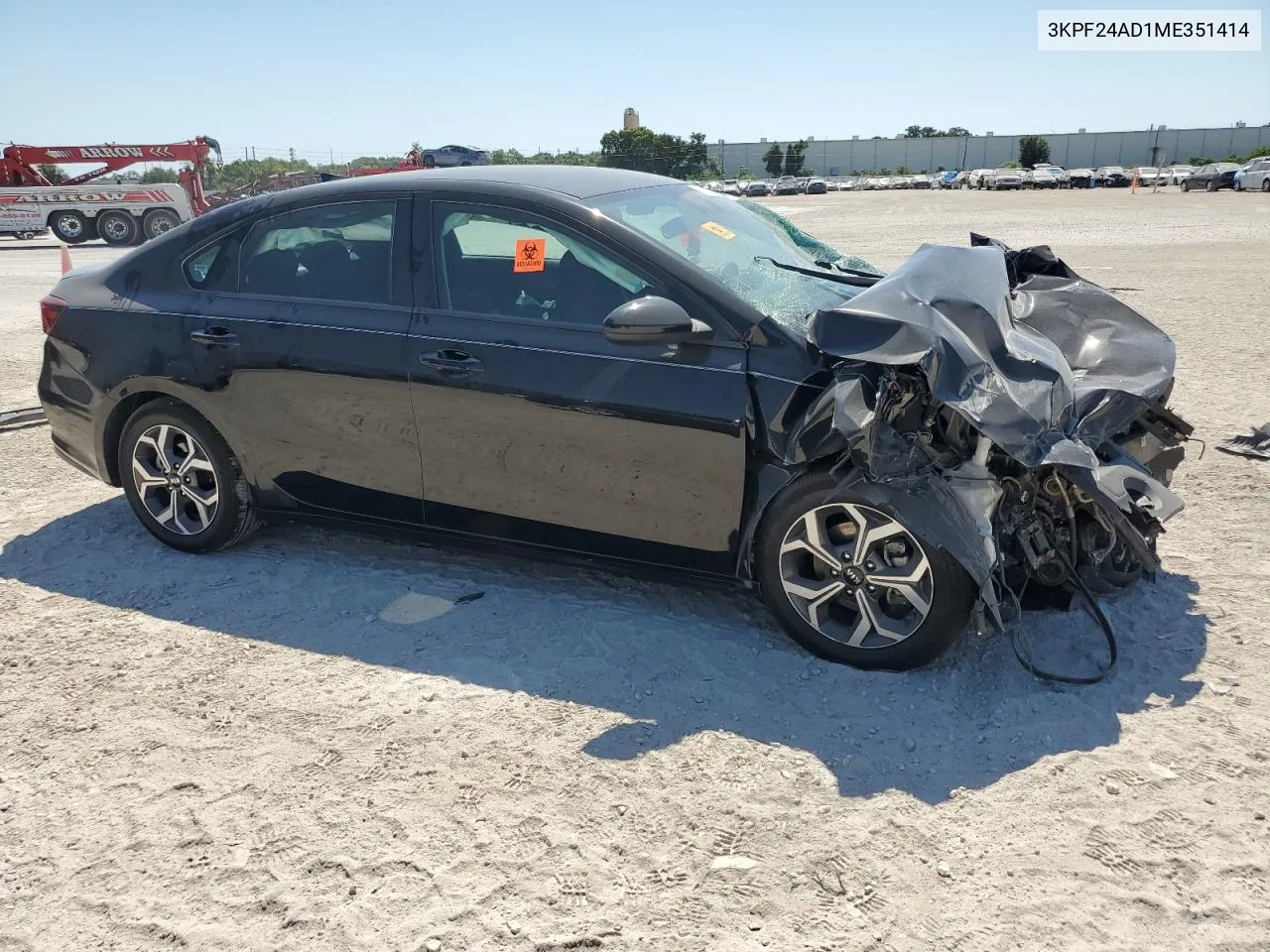 2021 Kia Forte Fe VIN: 3KPF24AD1ME351414 Lot: 56720724