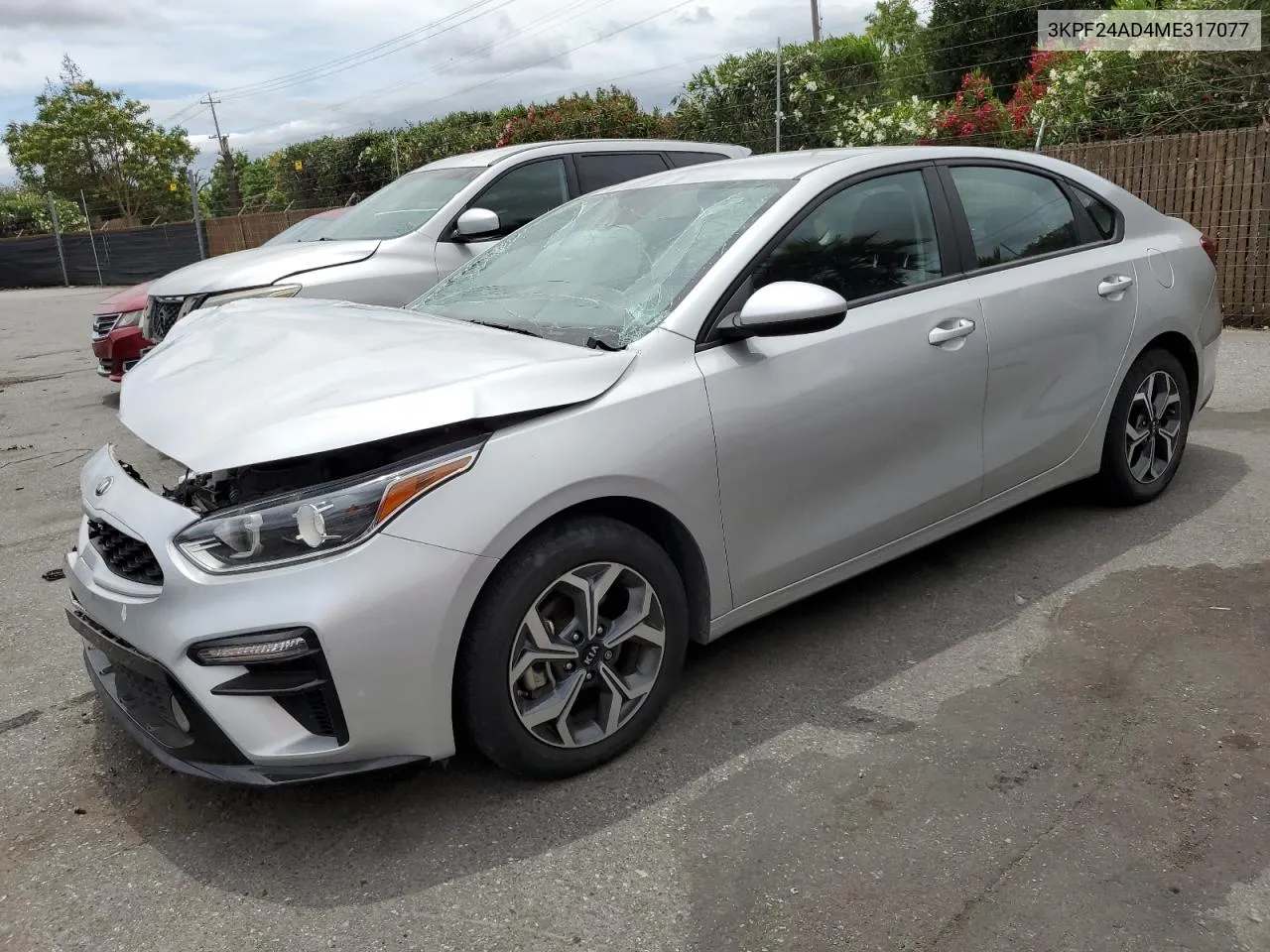 2021 Kia Forte Fe VIN: 3KPF24AD4ME317077 Lot: 56967544