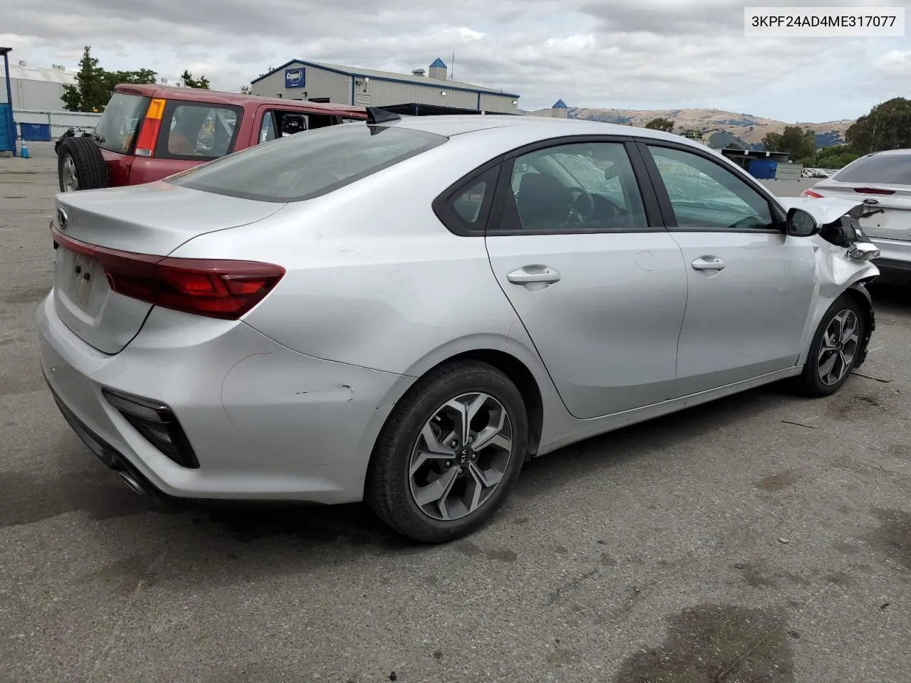 2021 Kia Forte Fe VIN: 3KPF24AD4ME317077 Lot: 56967544