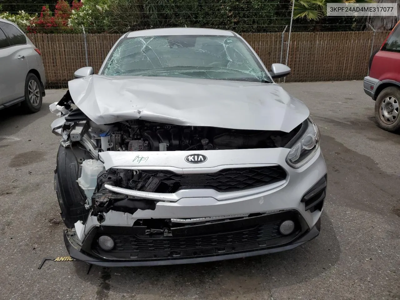 2021 Kia Forte Fe VIN: 3KPF24AD4ME317077 Lot: 56967544