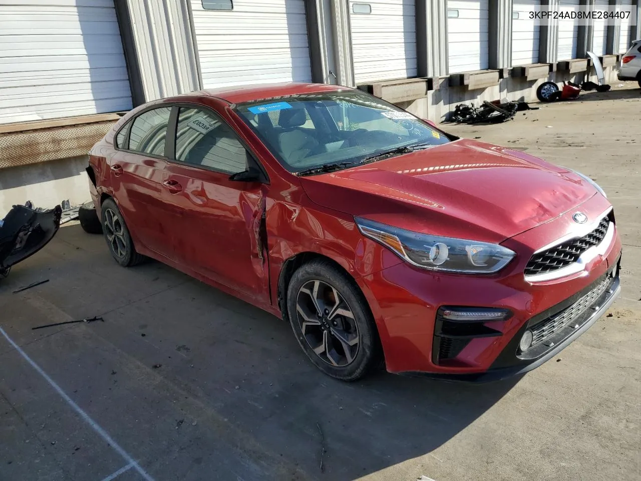 2021 Kia Forte Fe VIN: 3KPF24AD8ME284407 Lot: 57075544