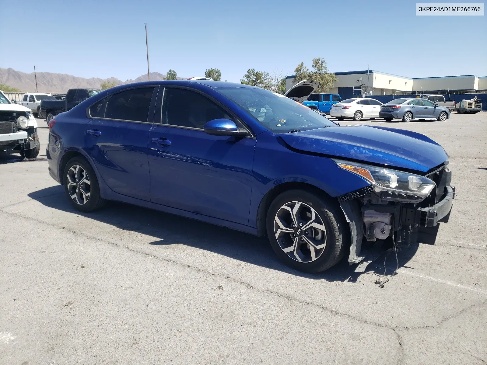 2021 Kia Forte Fe VIN: 3KPF24AD1ME266766 Lot: 57099174