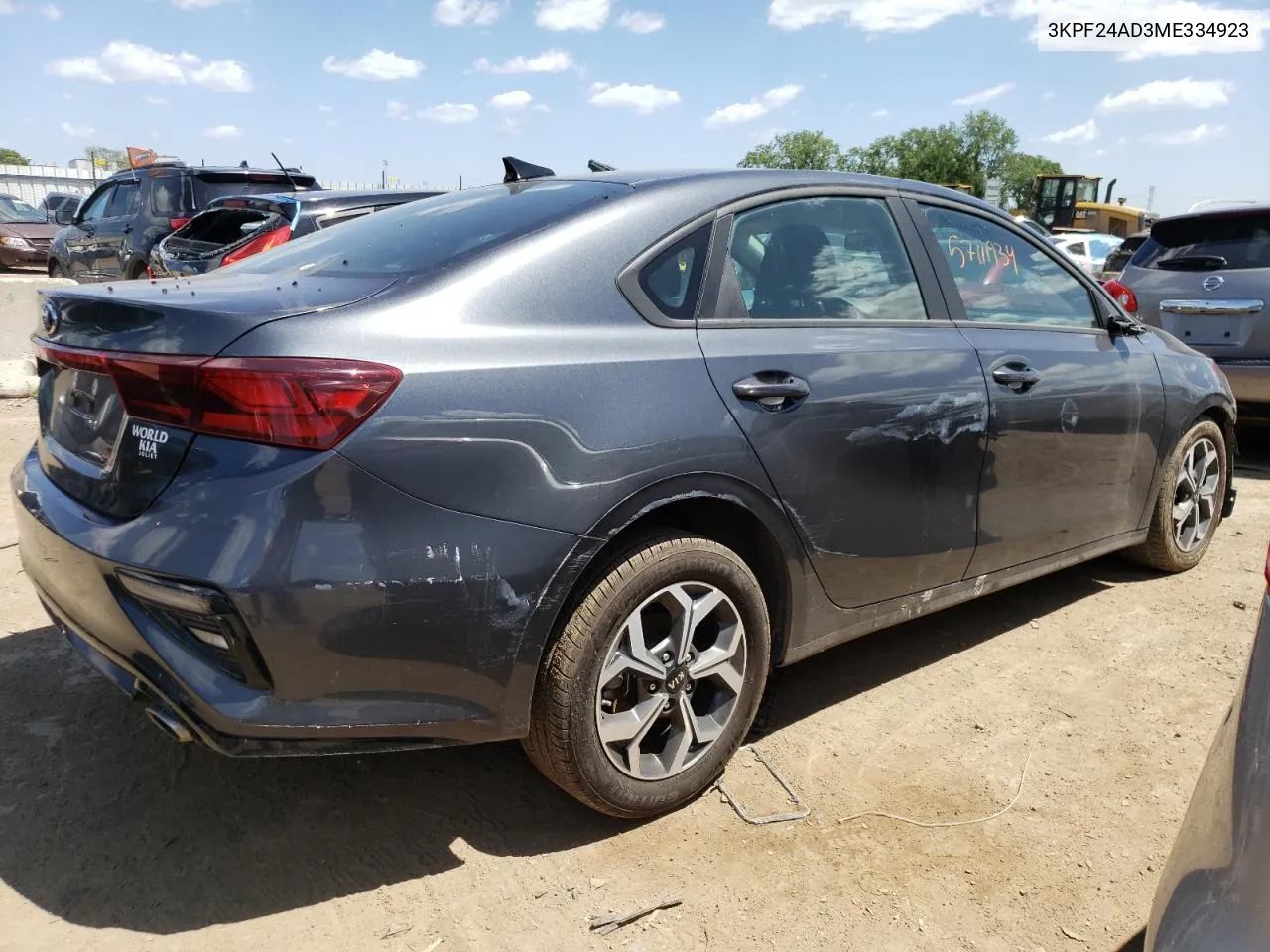 2021 Kia Forte Fe VIN: 3KPF24AD3ME334923 Lot: 57111934