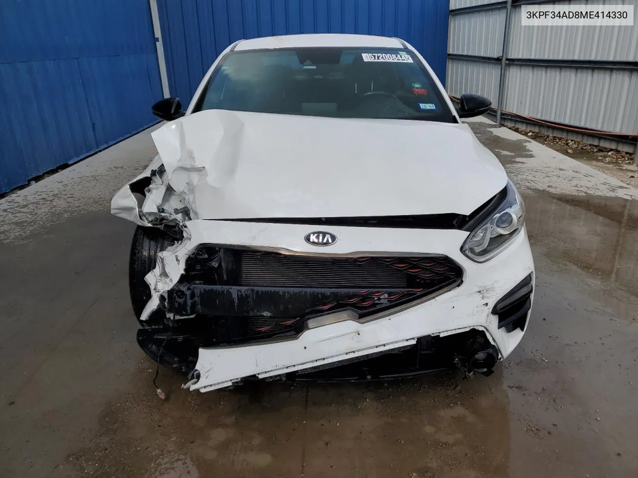 2021 Kia Forte Gt Line VIN: 3KPF34AD8ME414330 Lot: 57200844