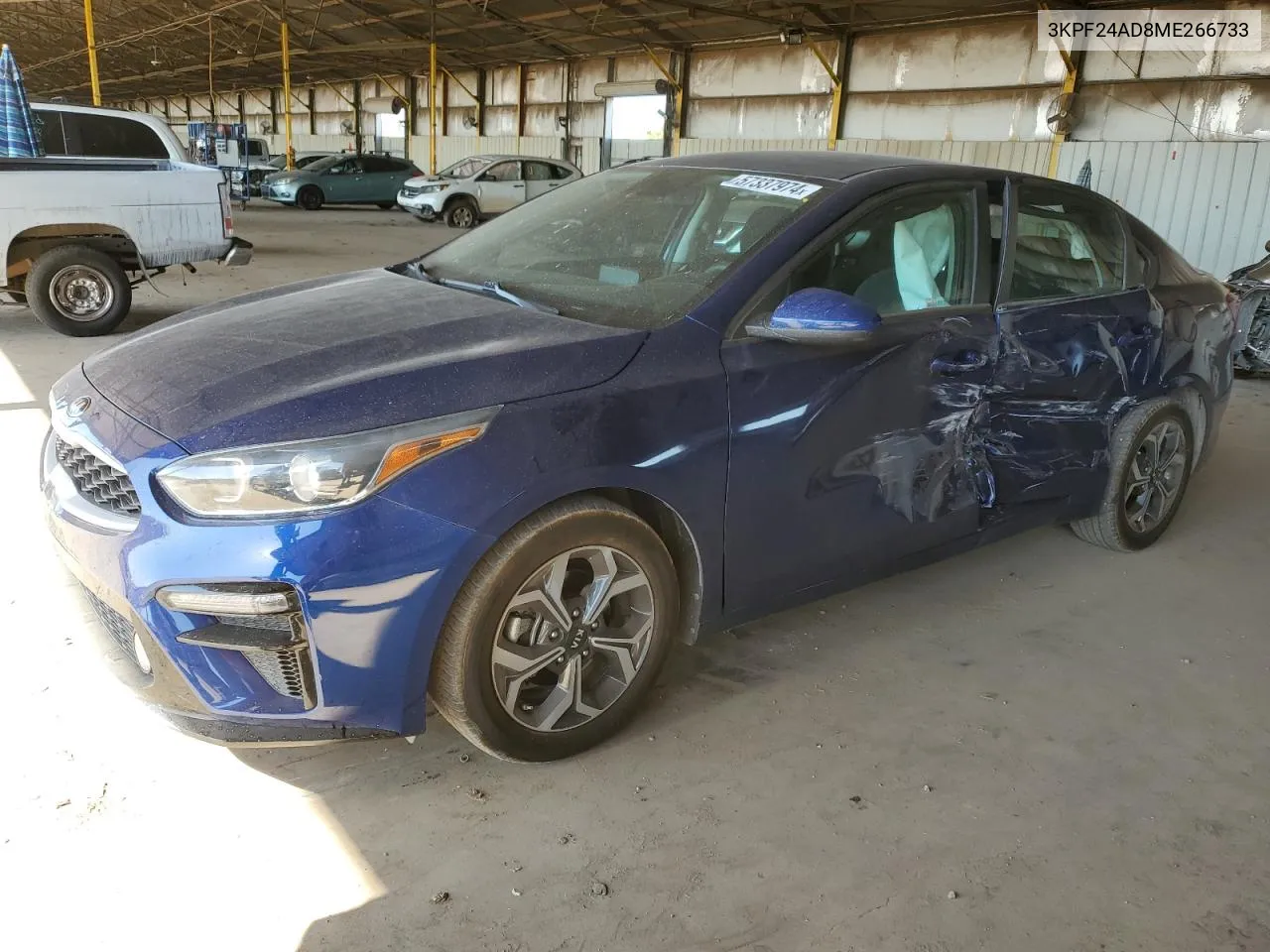 2021 Kia Forte Fe VIN: 3KPF24AD8ME266733 Lot: 57337974