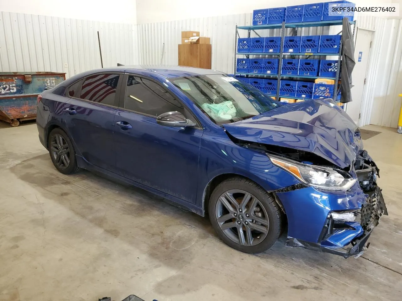 2021 Kia Forte Gt Line VIN: 3KPF34AD6ME276402 Lot: 57834114