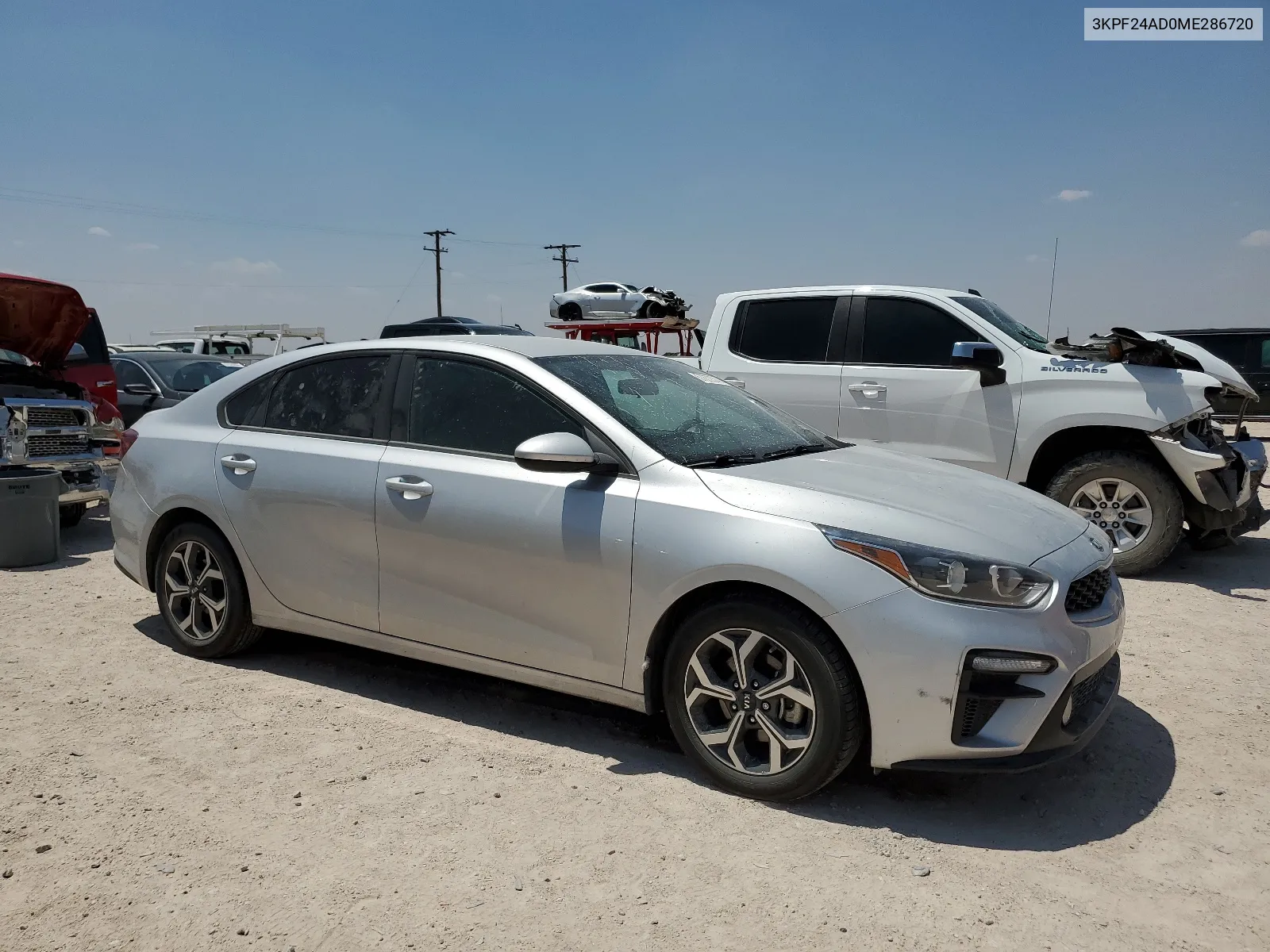 2021 Kia Forte Fe VIN: 3KPF24AD0ME286720 Lot: 57872374