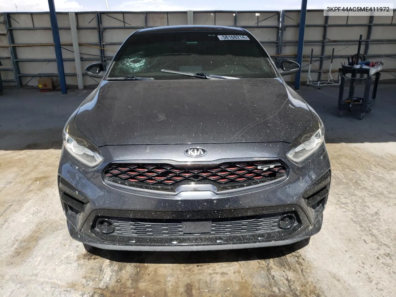 2021 Kia Forte Gt VIN: 3KPF44AC5ME411972 Lot: 58168214