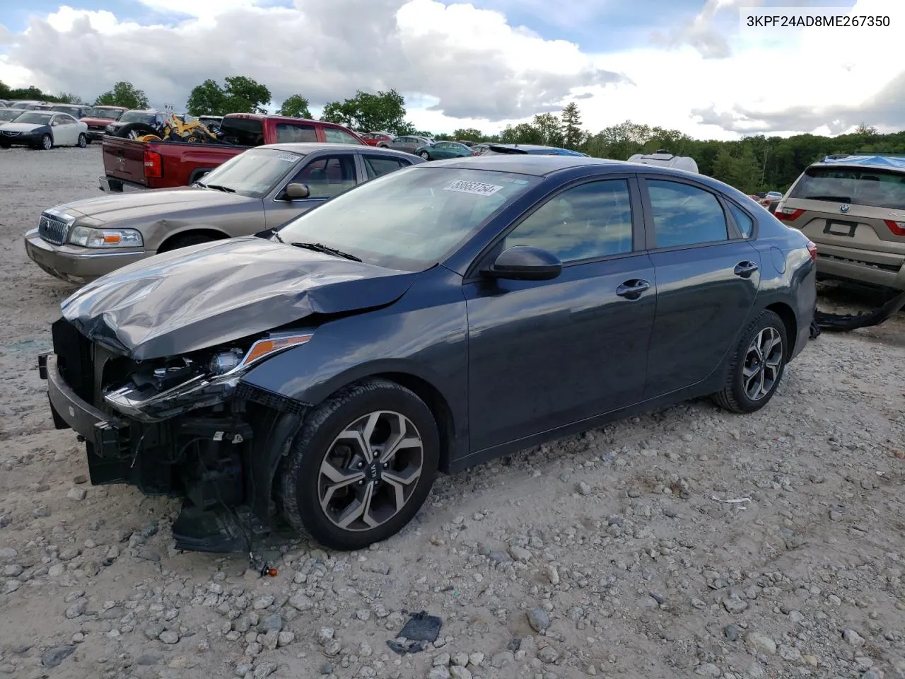 2021 Kia Forte Fe VIN: 3KPF24AD8ME267350 Lot: 58663754