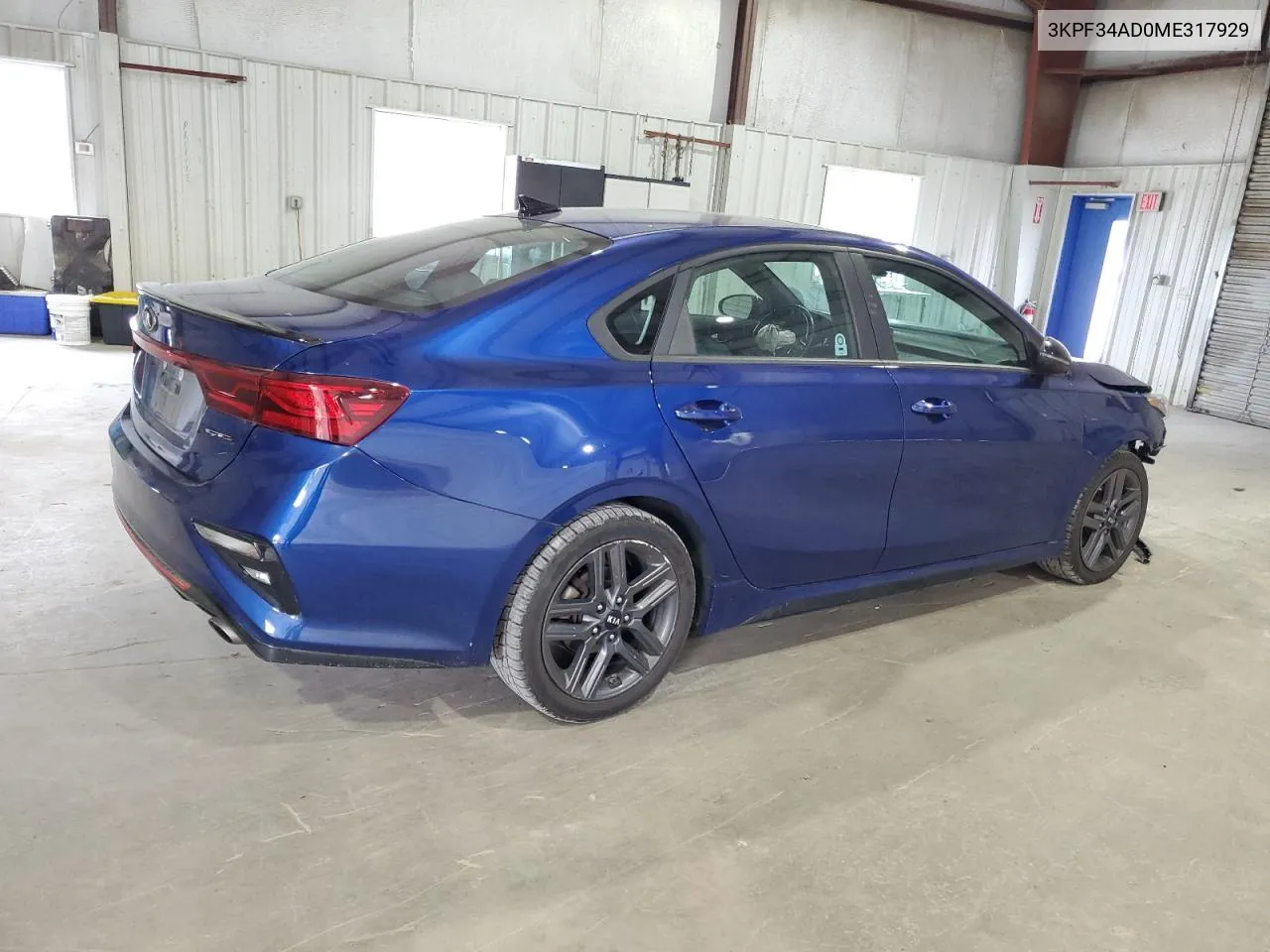 2021 Kia Forte Gt Line VIN: 3KPF34AD0ME317929 Lot: 58834894