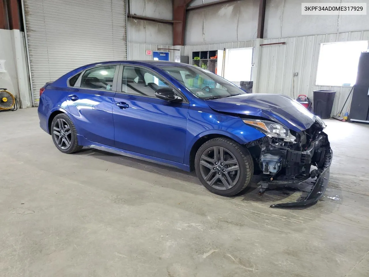 2021 Kia Forte Gt Line VIN: 3KPF34AD0ME317929 Lot: 58834894