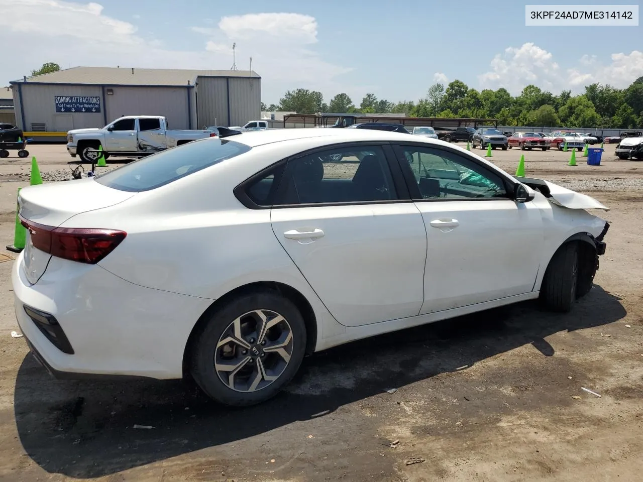 2021 Kia Forte Fe VIN: 3KPF24AD7ME314142 Lot: 60165094