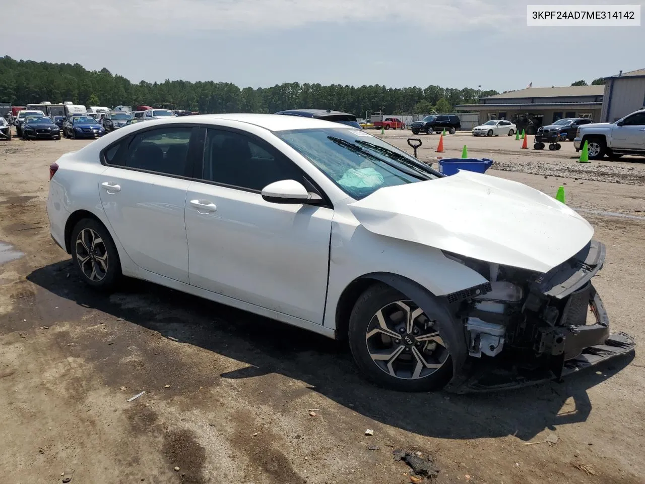 2021 Kia Forte Fe VIN: 3KPF24AD7ME314142 Lot: 60165094