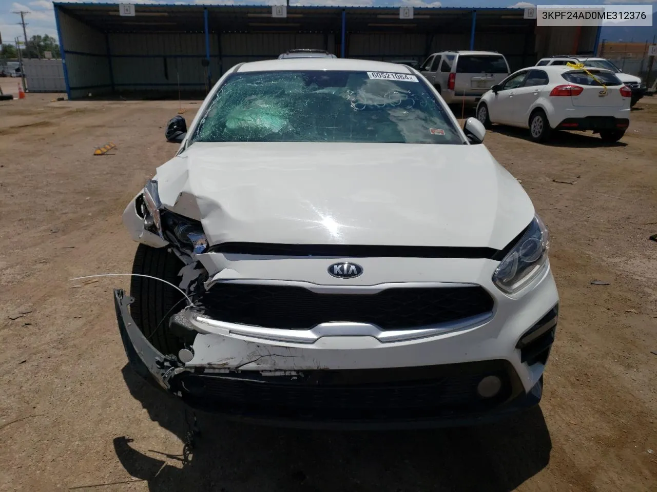 2021 Kia Forte Fe VIN: 3KPF24AD0ME312376 Lot: 60521064