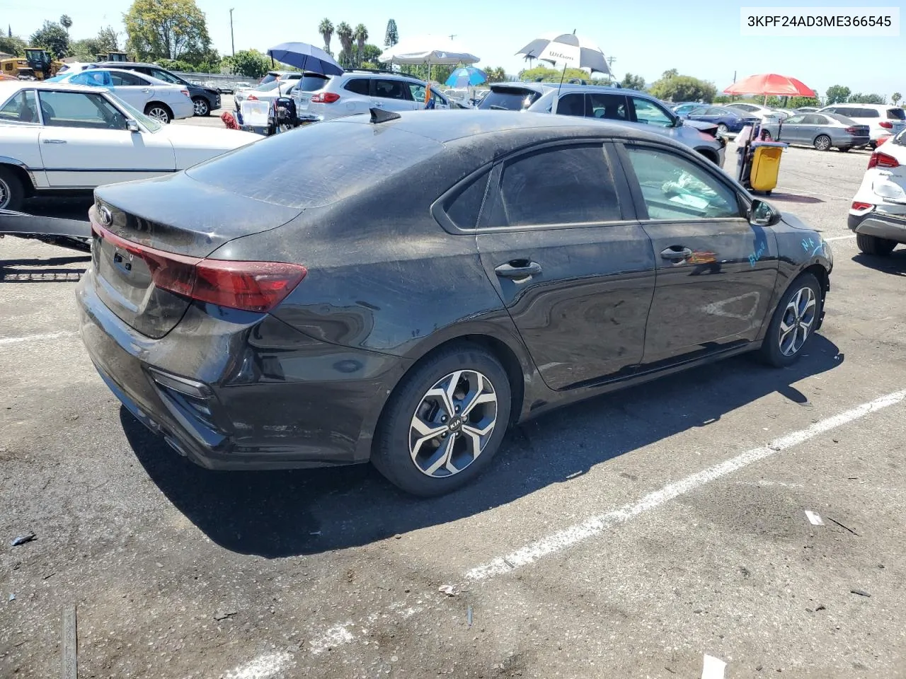 2021 Kia Forte Fe VIN: 3KPF24AD3ME366545 Lot: 61336764