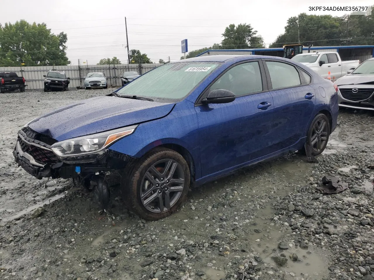 3KPF34AD6ME356797 2021 Kia Forte Gt Line