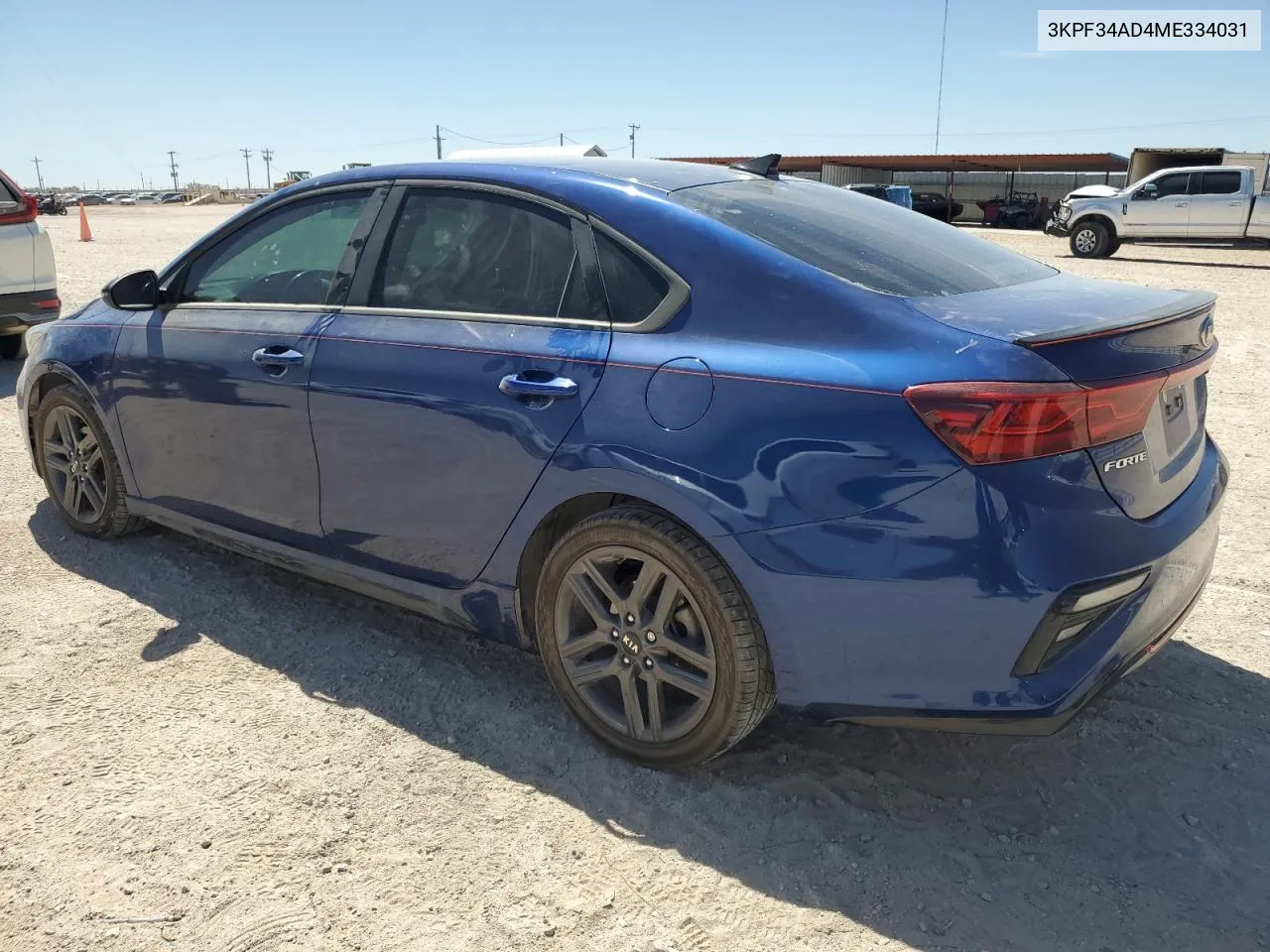 2021 Kia Forte Gt Line VIN: 3KPF34AD4ME334031 Lot: 61639994