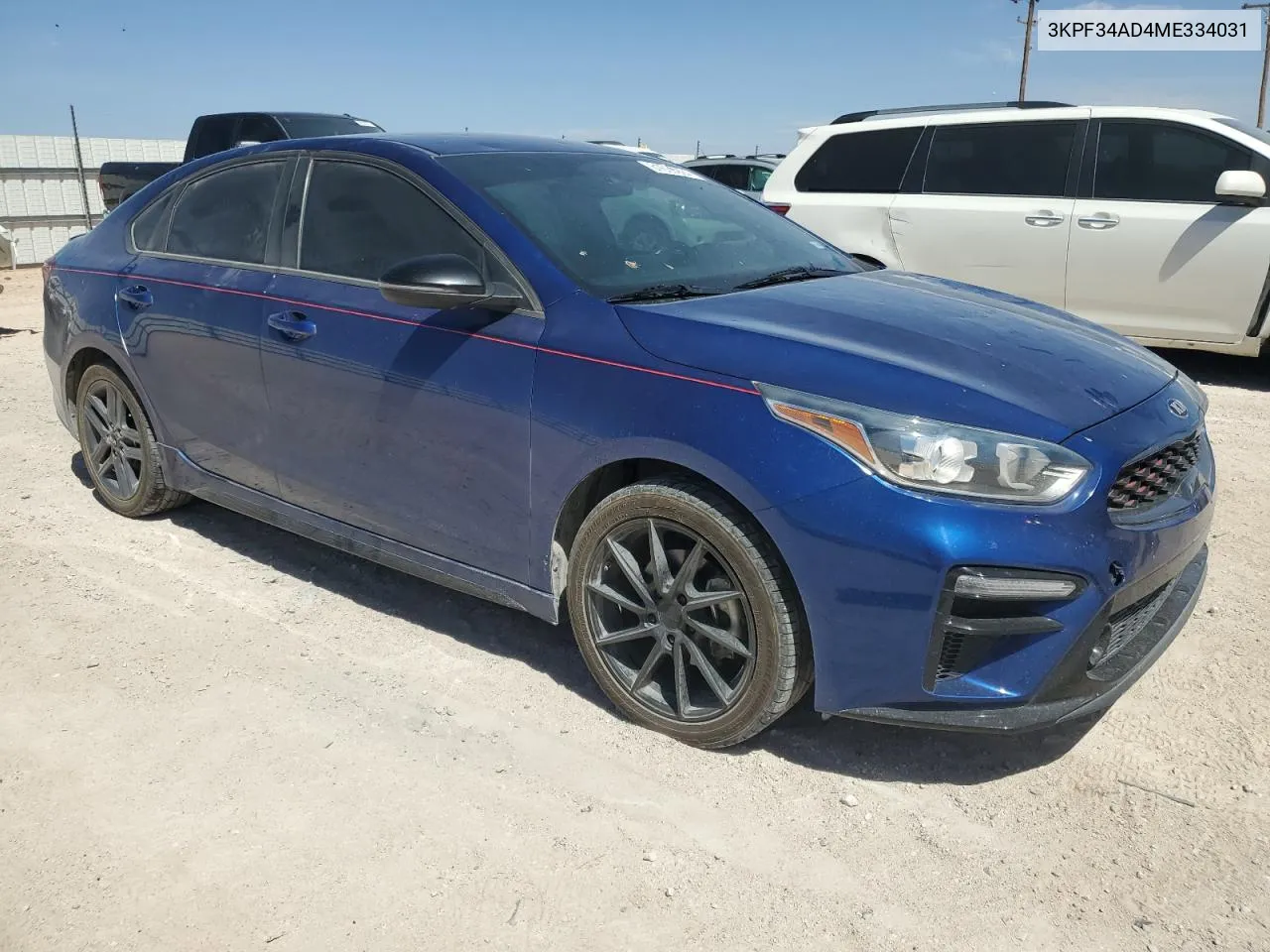 2021 Kia Forte Gt Line VIN: 3KPF34AD4ME334031 Lot: 61639994