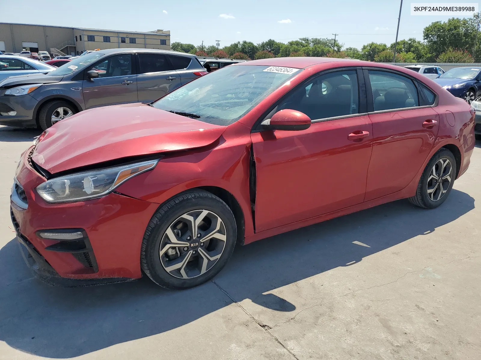 2021 Kia Forte Fe VIN: 3KPF24AD9ME389988 Lot: 62346364