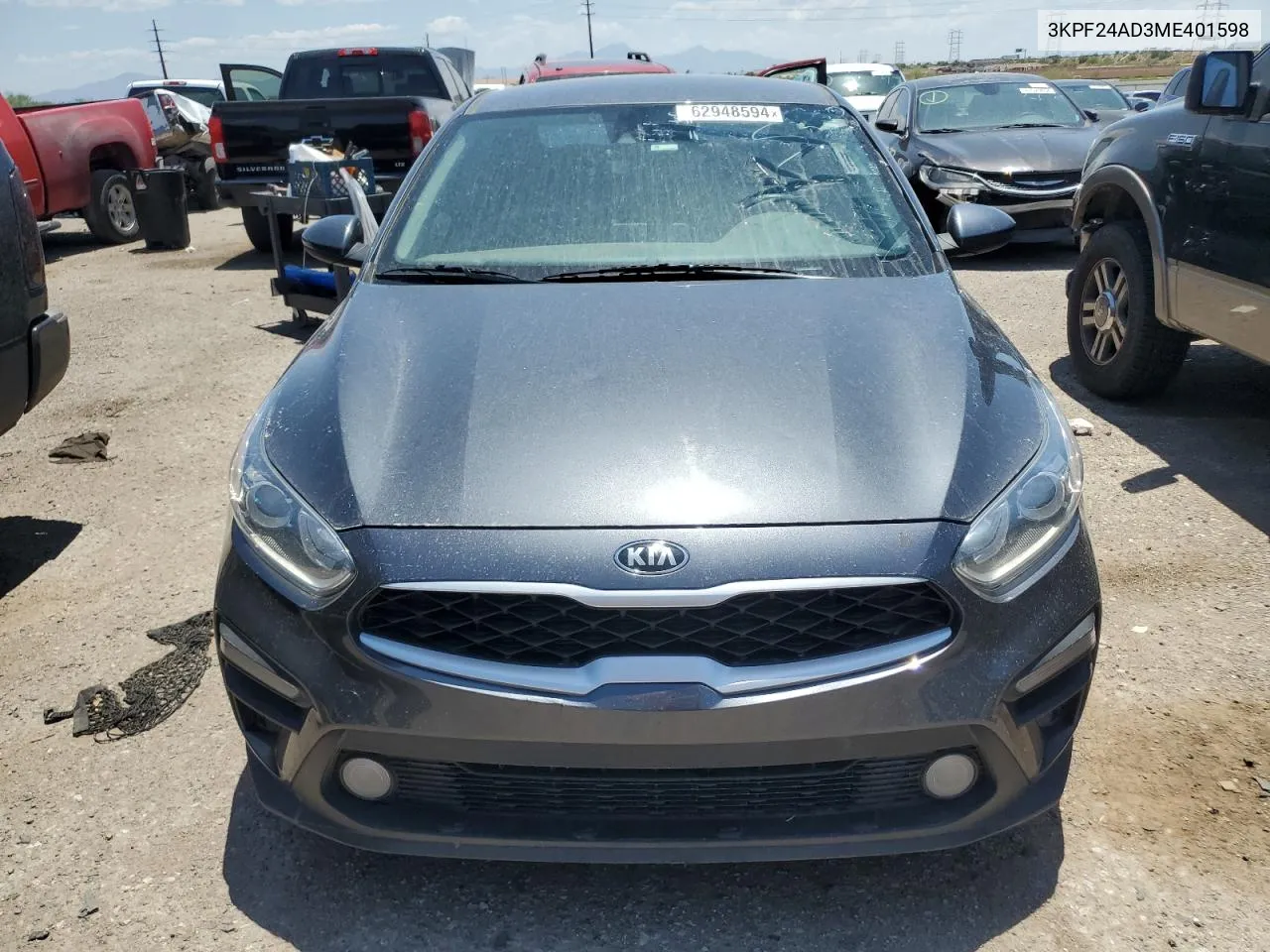 2021 Kia Forte Fe VIN: 3KPF24AD3ME401598 Lot: 62948594