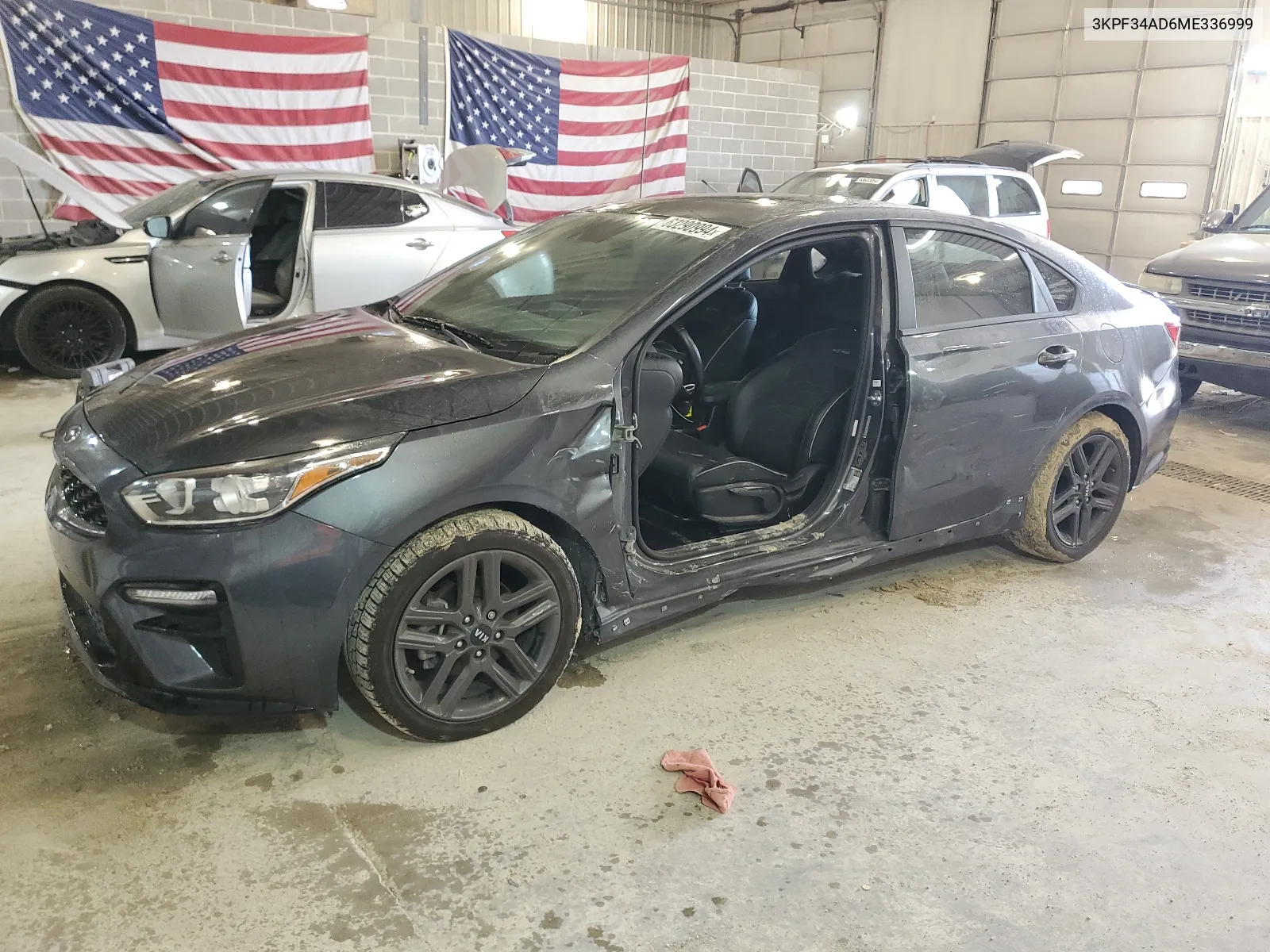 2021 Kia Forte Gt Line VIN: 3KPF34AD6ME336999 Lot: 63290994