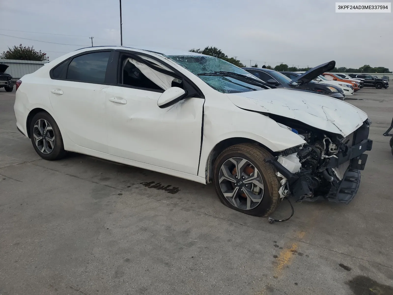 2021 Kia Forte Fe VIN: 3KPF24AD3ME337594 Lot: 63547544