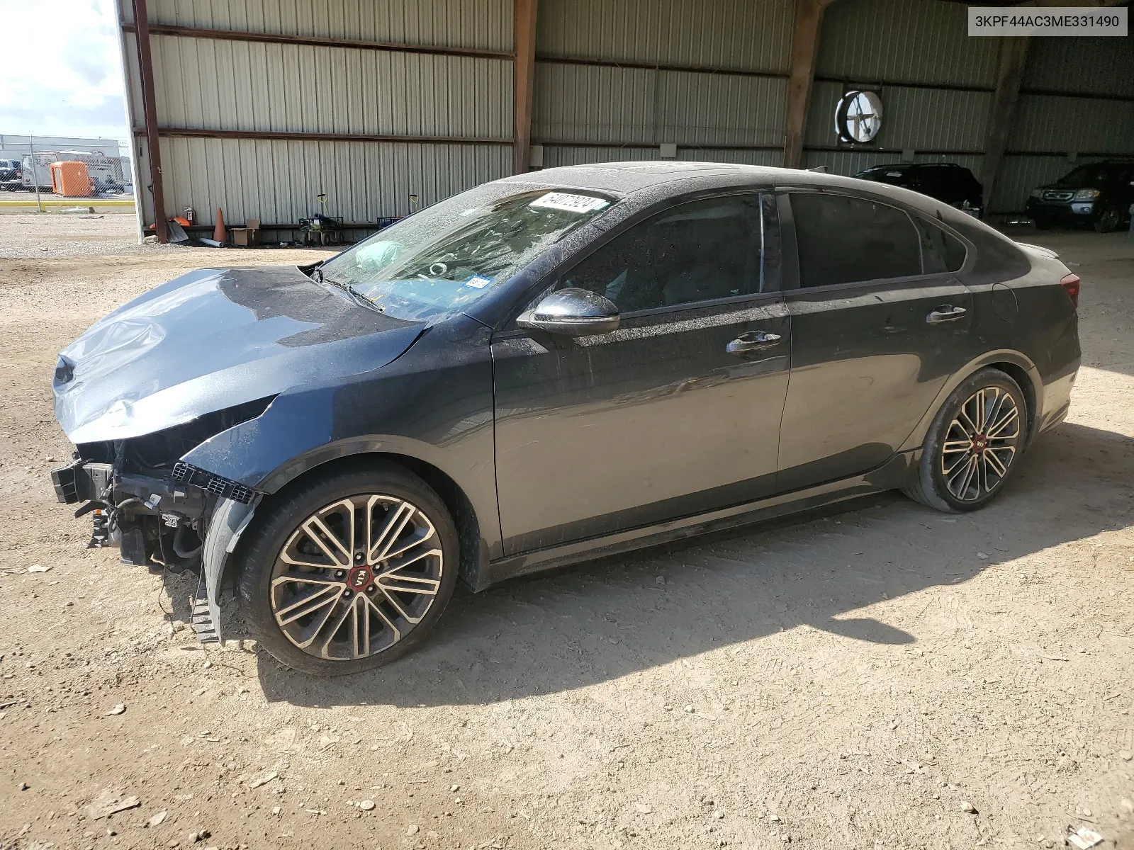 2021 Kia Forte Gt VIN: 3KPF44AC3ME331490 Lot: 64072924