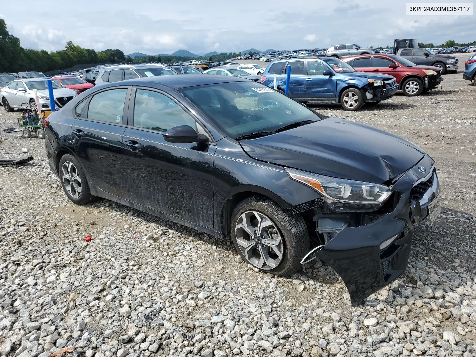 2021 Kia Forte Fe VIN: 3KPF24AD3ME357117 Lot: 64098994