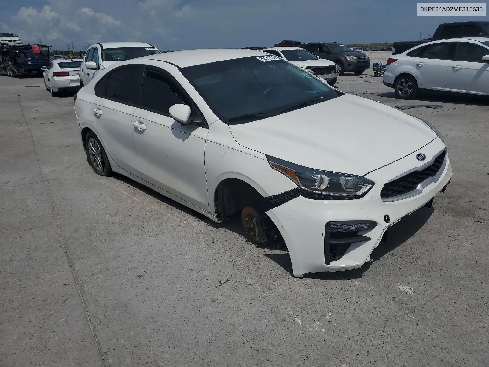 2021 Kia Forte Fe VIN: 3KPF24AD2ME315635 Lot: 65559534