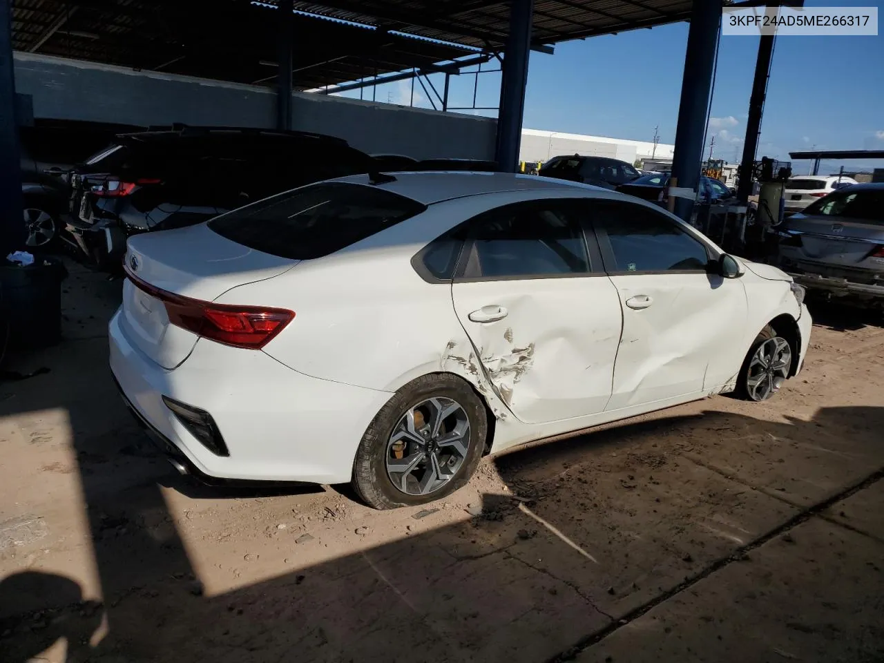 2021 Kia Forte Fe VIN: 3KPF24AD5ME266317 Lot: 65937734