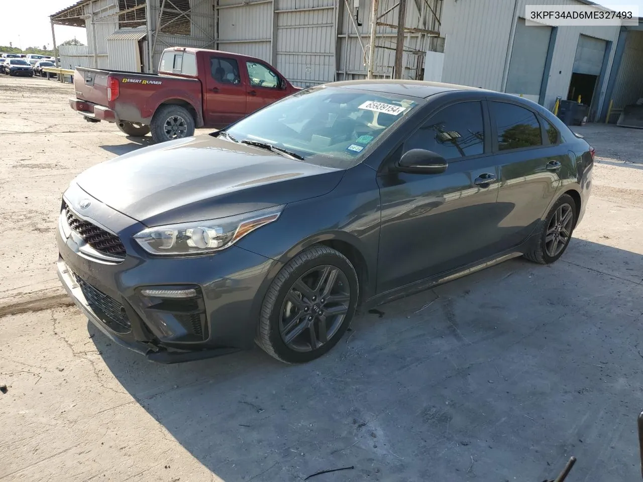 2021 Kia Forte Gt Line VIN: 3KPF34AD6ME327493 Lot: 65939154