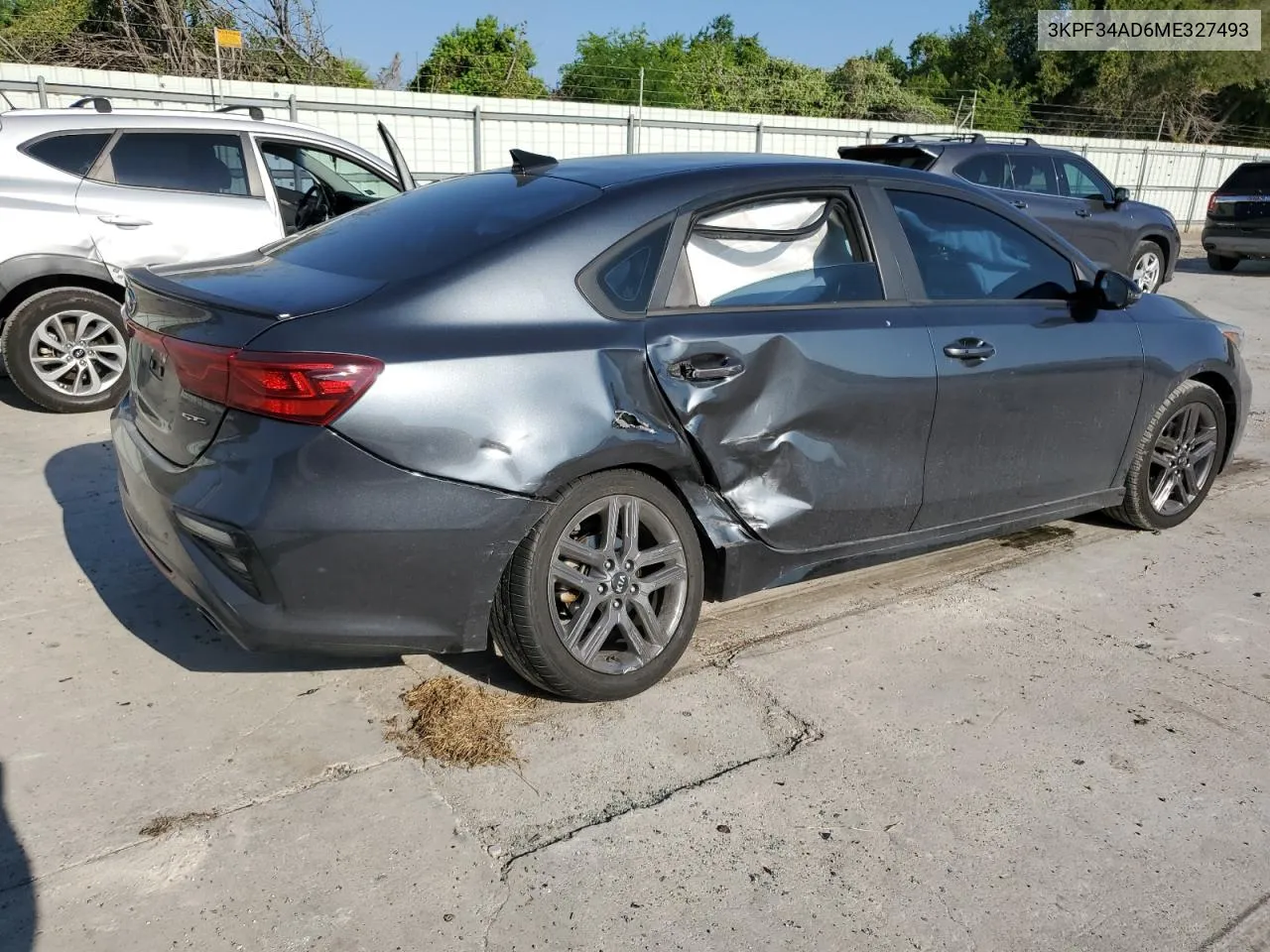 2021 Kia Forte Gt Line VIN: 3KPF34AD6ME327493 Lot: 65939154