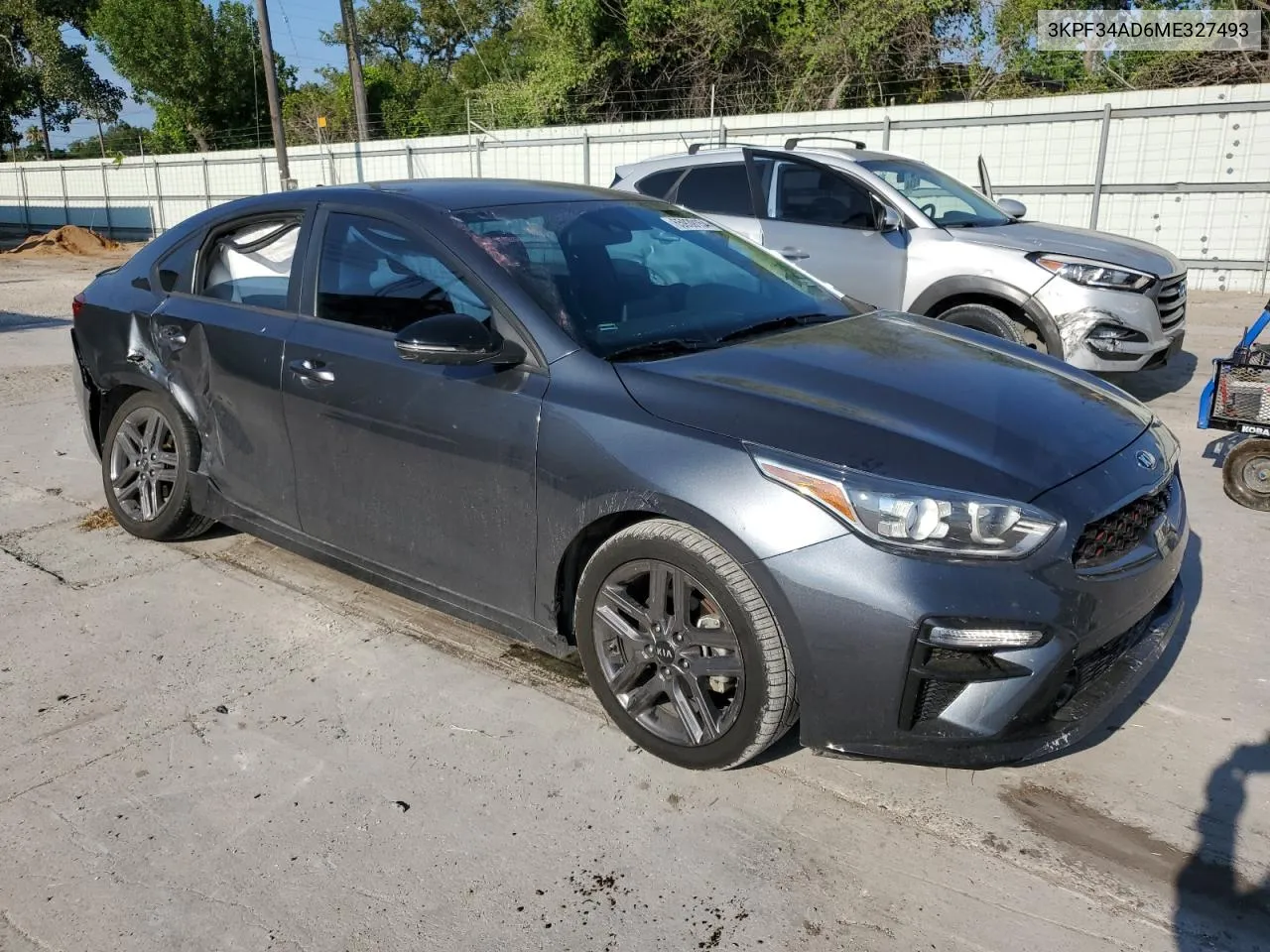 2021 Kia Forte Gt Line VIN: 3KPF34AD6ME327493 Lot: 65939154