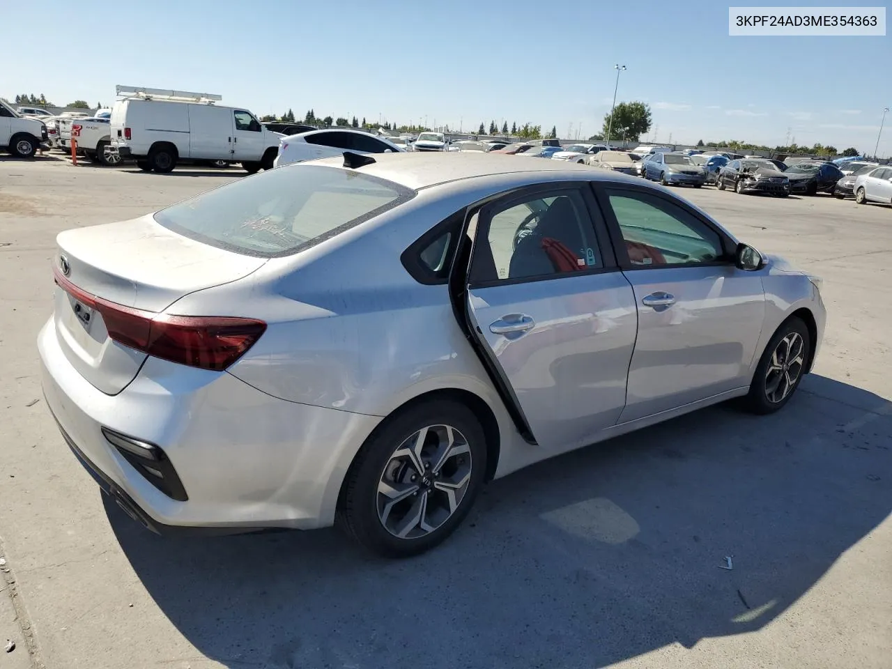 2021 Kia Forte Fe VIN: 3KPF24AD3ME354363 Lot: 65966074