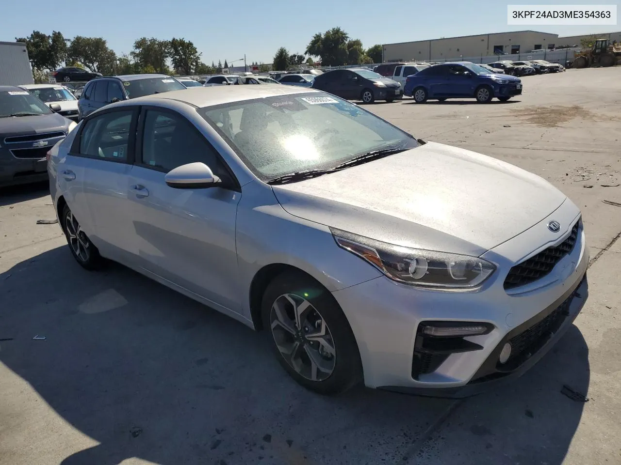 2021 Kia Forte Fe VIN: 3KPF24AD3ME354363 Lot: 65966074