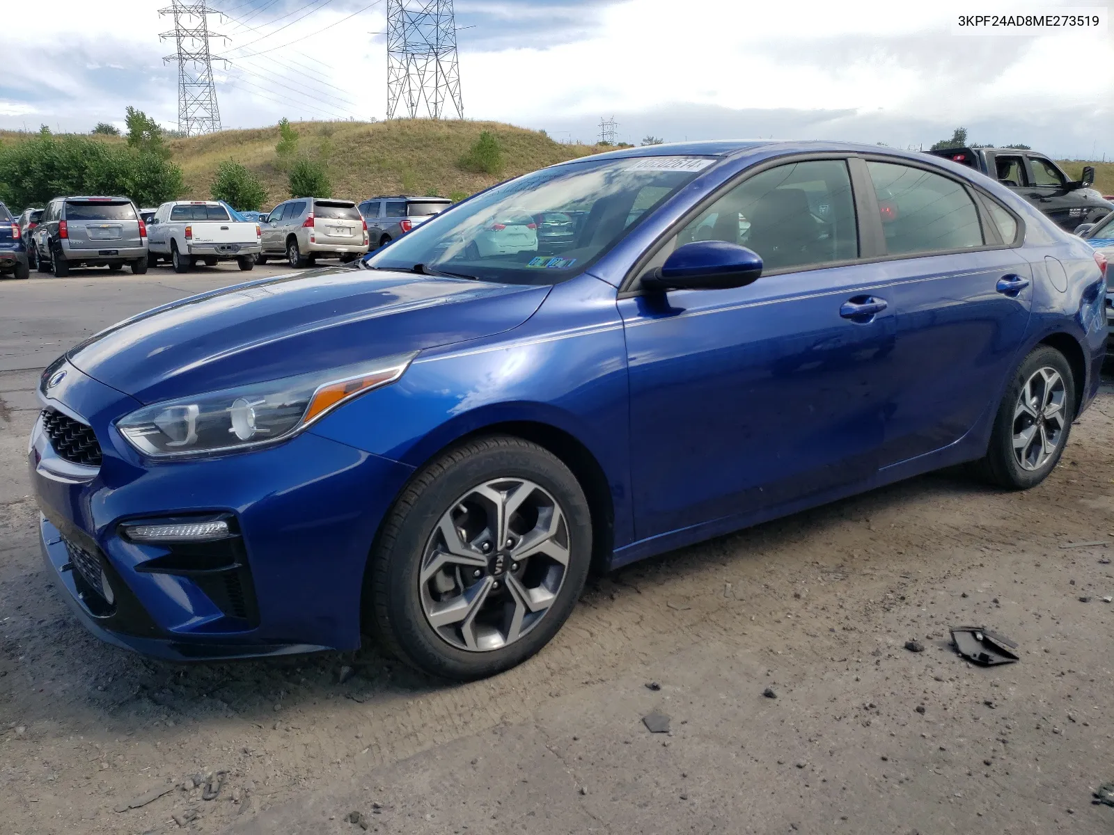 2021 Kia Forte Fe VIN: 3KPF24AD8ME273519 Lot: 66202614