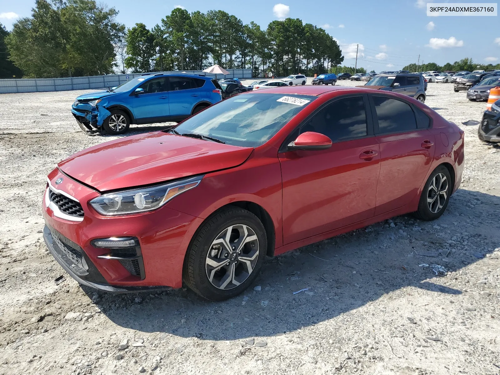 2021 Kia Forte Fe VIN: 3KPF24ADXME367160 Lot: 66278214