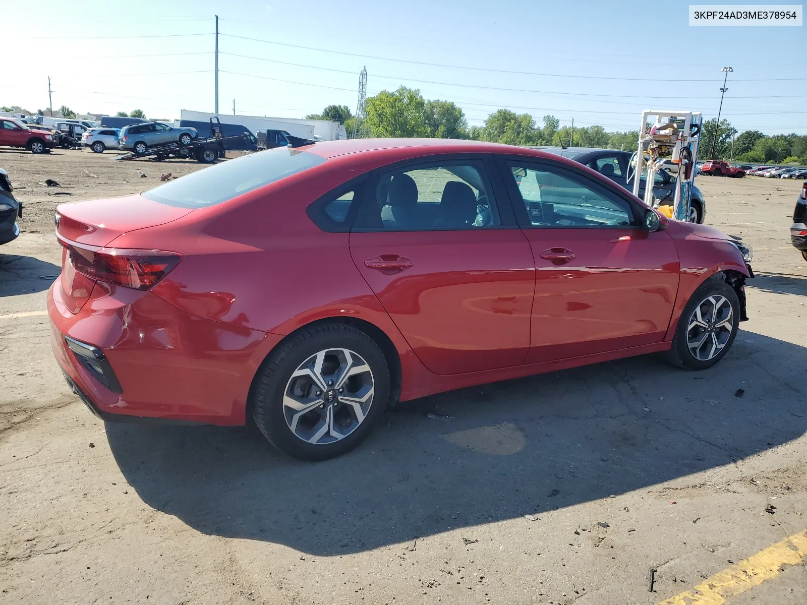 2021 Kia Forte Fe VIN: 3KPF24AD3ME378954 Lot: 66964264