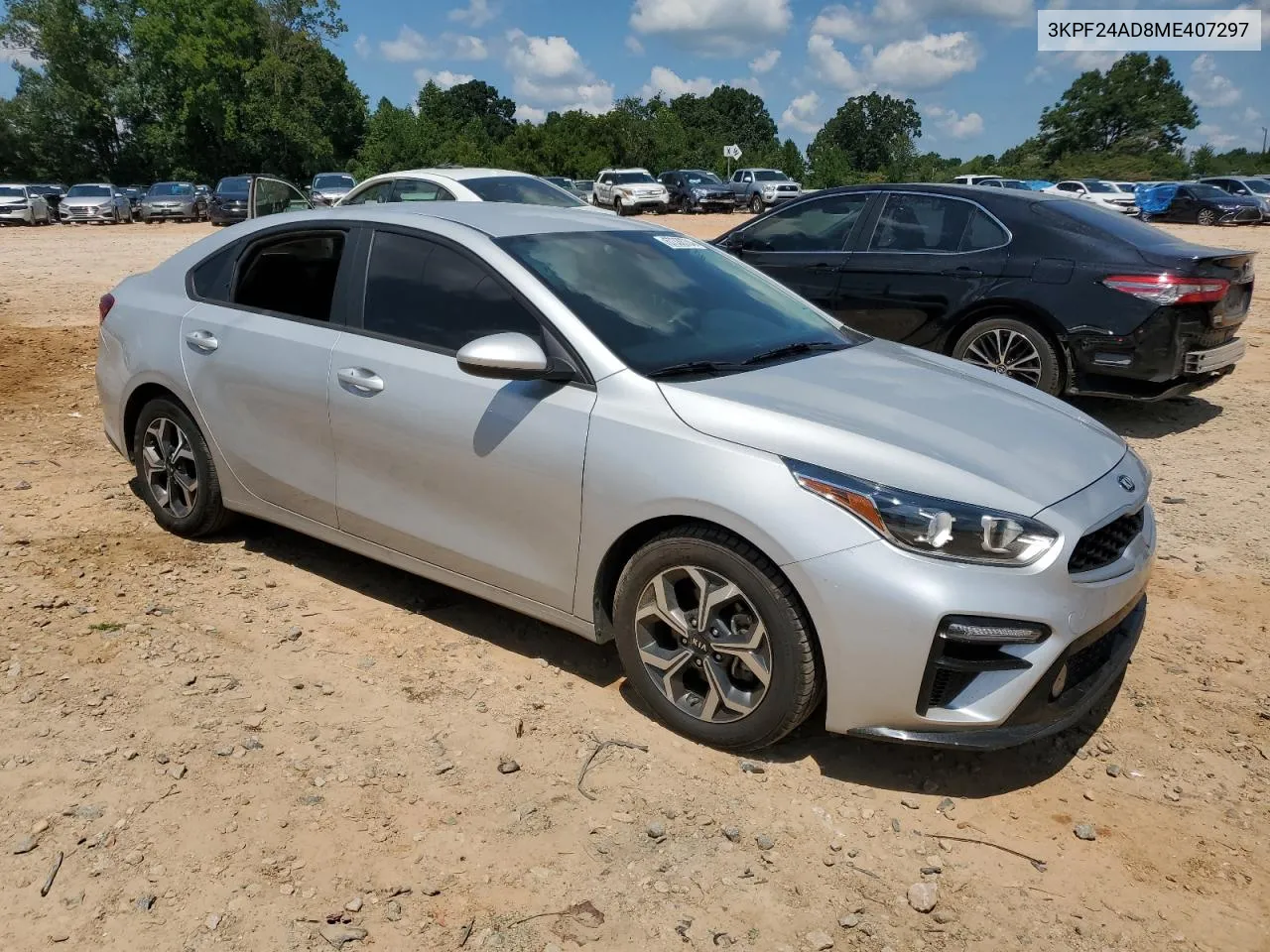 2021 Kia Forte Fe VIN: 3KPF24AD8ME407297 Lot: 67338704