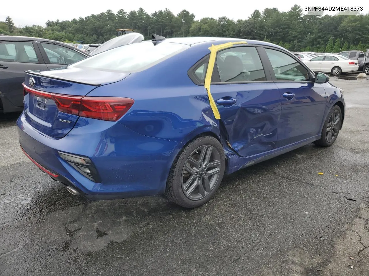 3KPF34AD2ME418373 2021 Kia Forte Gt Line