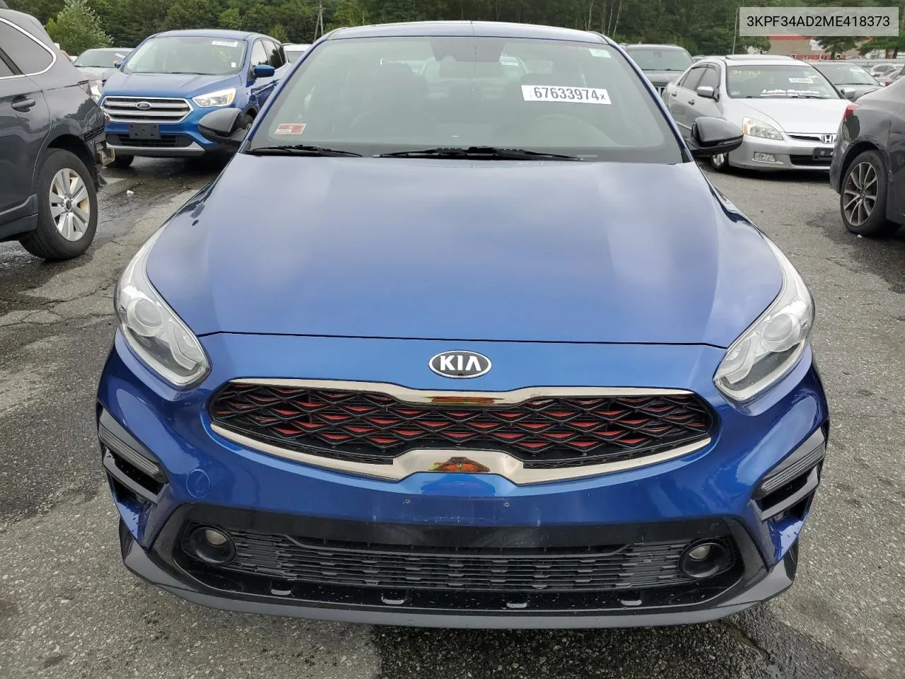 2021 Kia Forte Gt Line VIN: 3KPF34AD2ME418373 Lot: 67633974