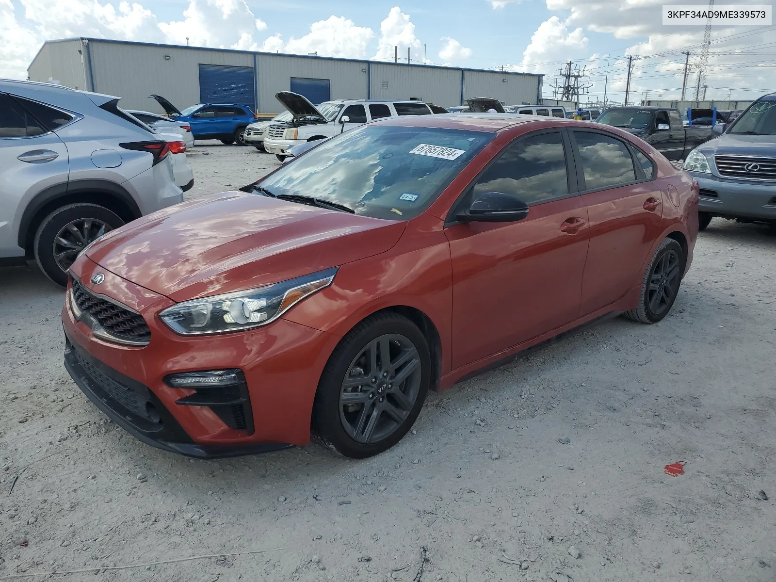 3KPF34AD9ME339573 2021 Kia Forte Gt Line