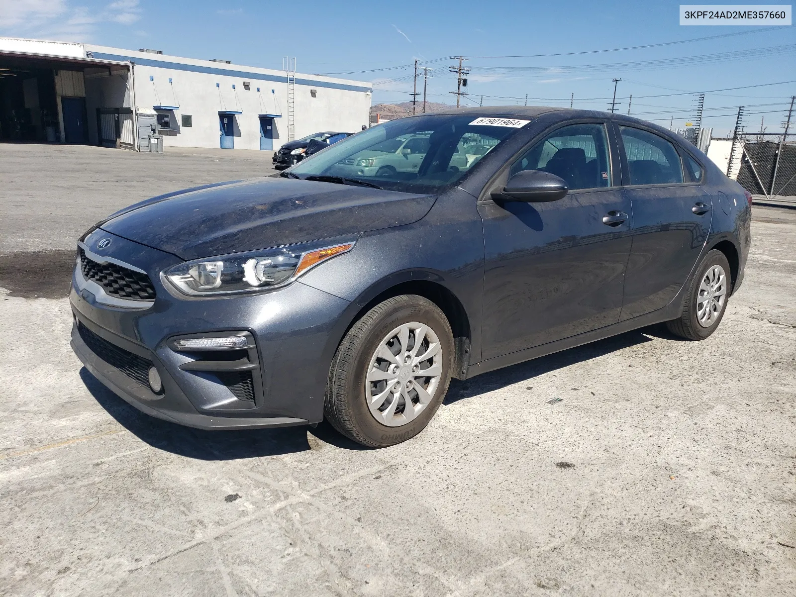 2021 Kia Forte Fe VIN: 3KPF24AD2ME357660 Lot: 67901964