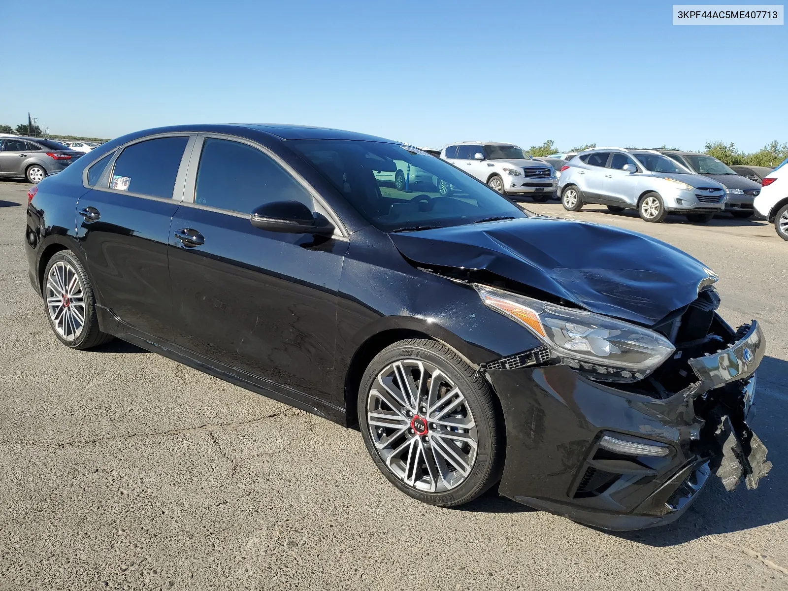 2021 Kia Forte Gt VIN: 3KPF44AC5ME407713 Lot: 67924244