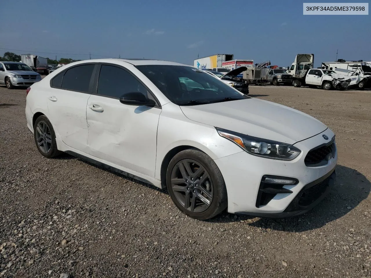 2021 Kia Forte Gt Line VIN: 3KPF34AD5ME379598 Lot: 68175744