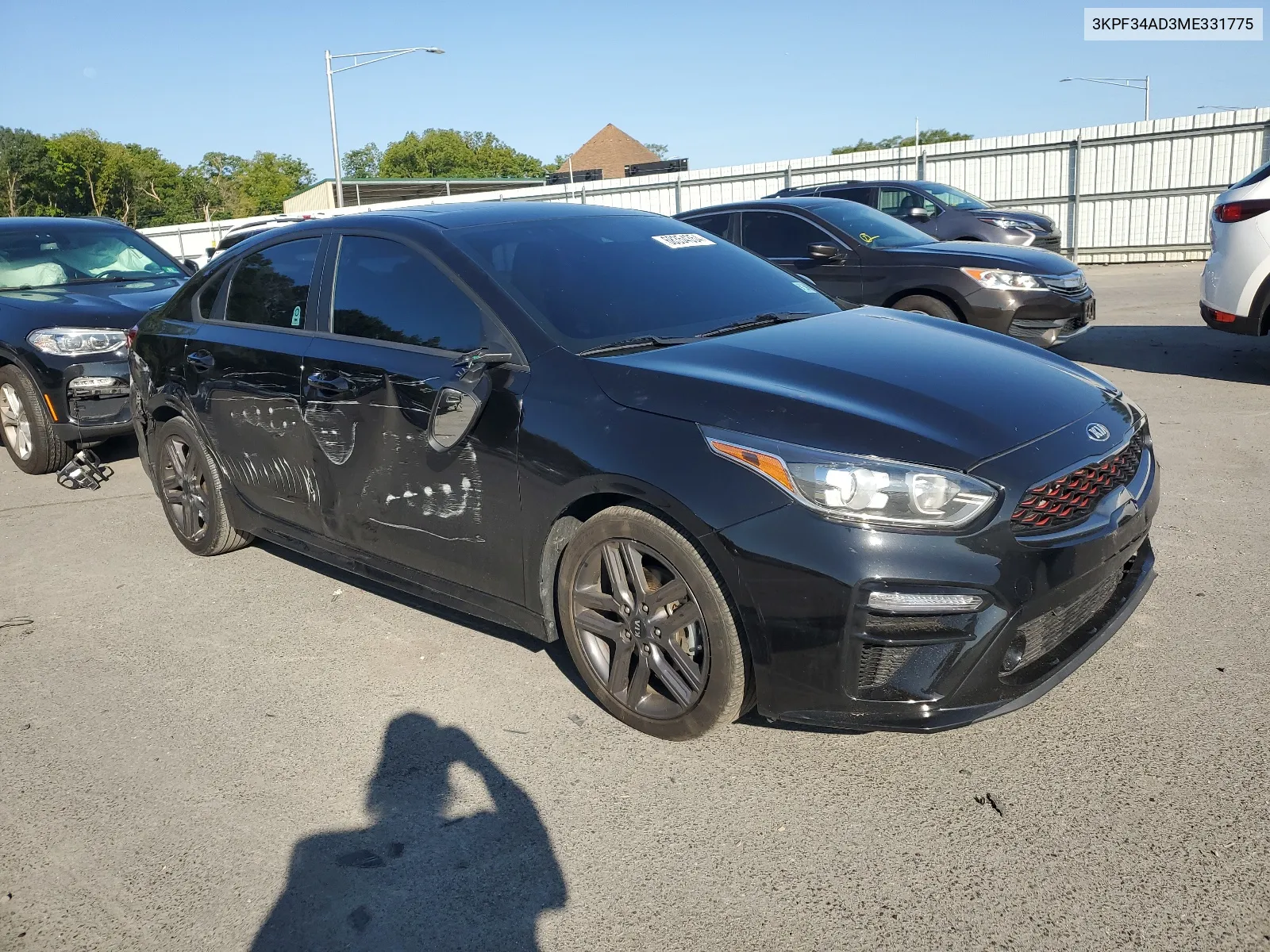 2021 Kia Forte Gt Line VIN: 3KPF34AD3ME331775 Lot: 68354354