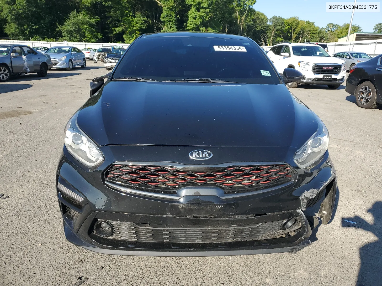 2021 Kia Forte Gt Line VIN: 3KPF34AD3ME331775 Lot: 68354354