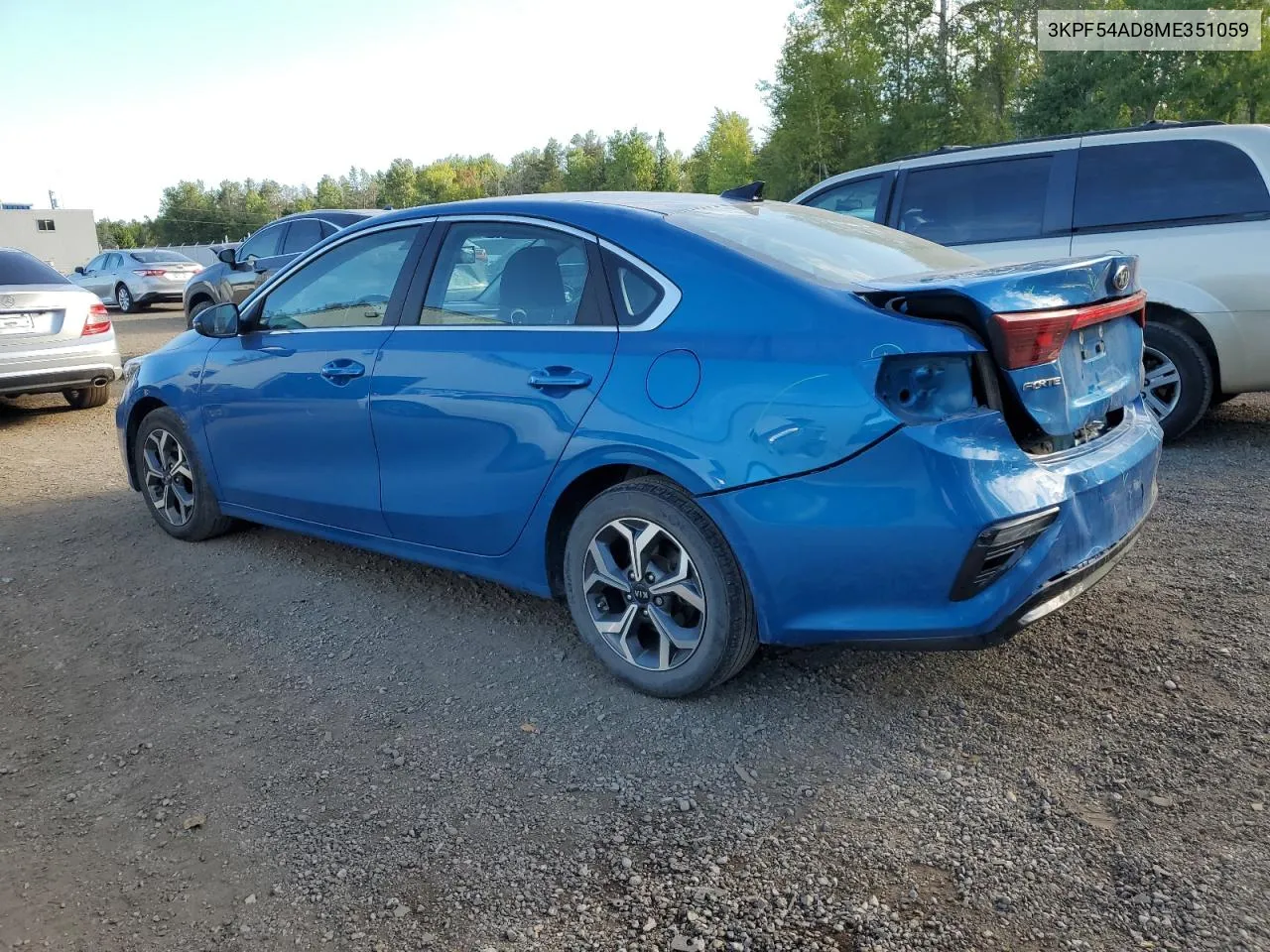 3KPF54AD8ME351059 2021 Kia Forte Ex